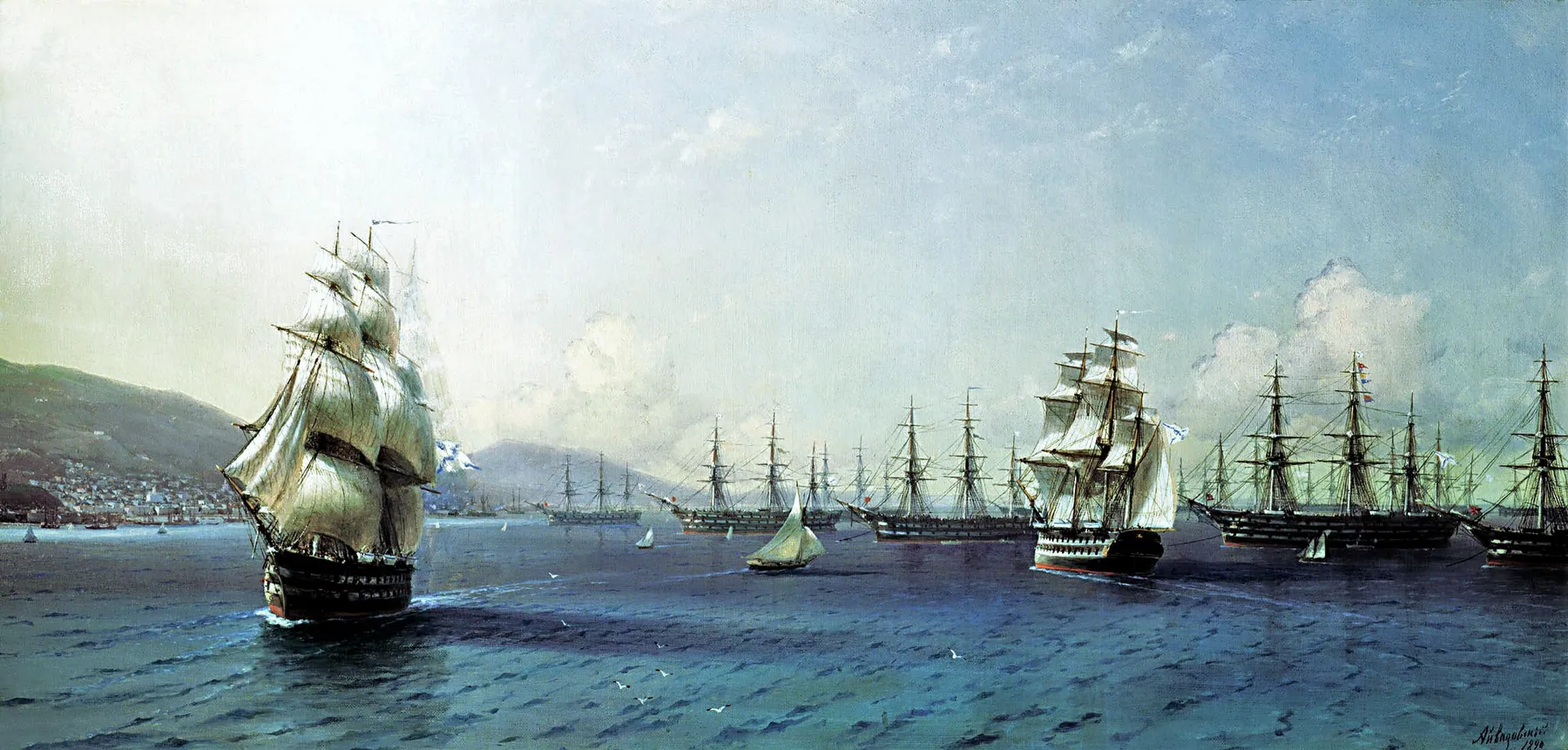 Muelle de Teodosia, de Ivan Aivazovsky
