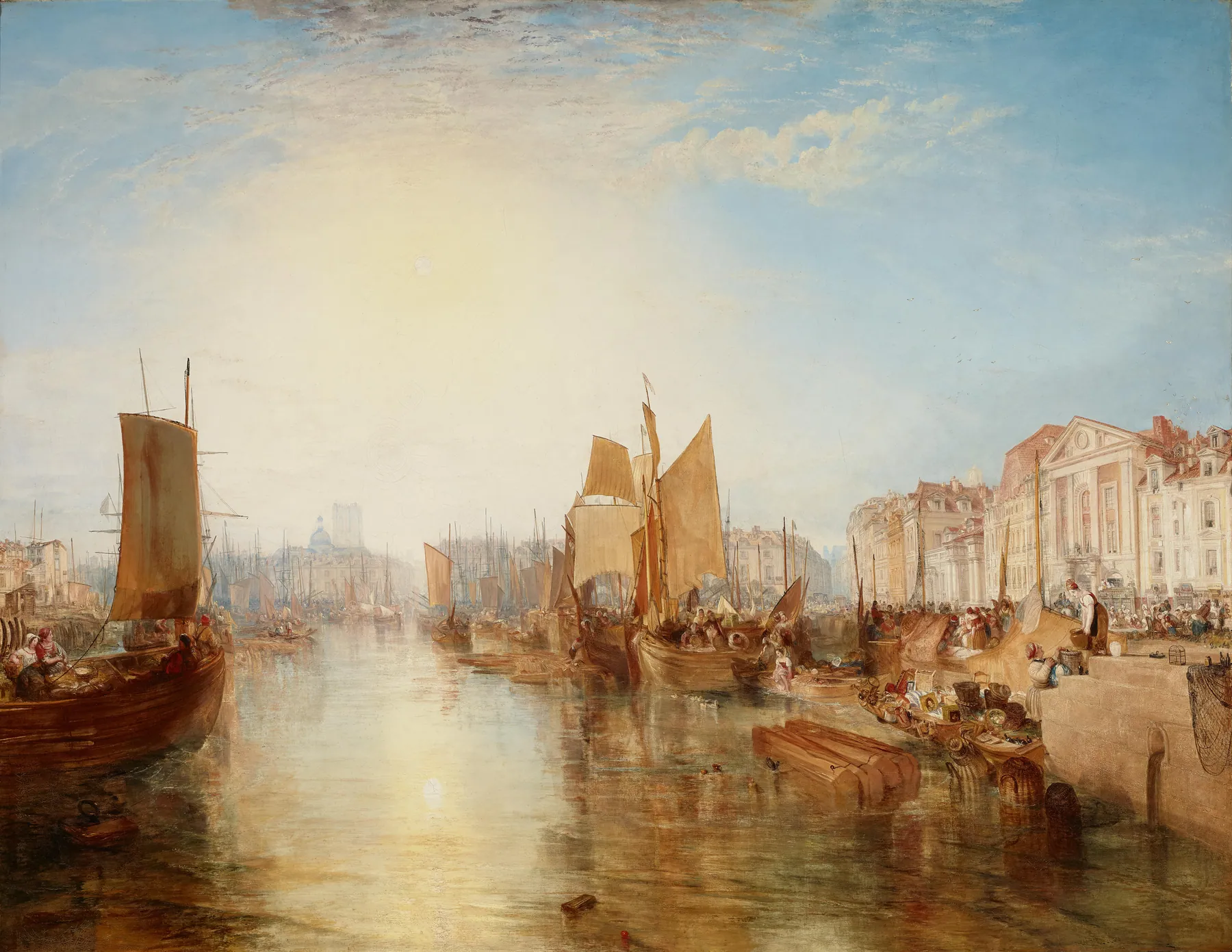 El puerto de Dieppe, de J.M.W. Turner