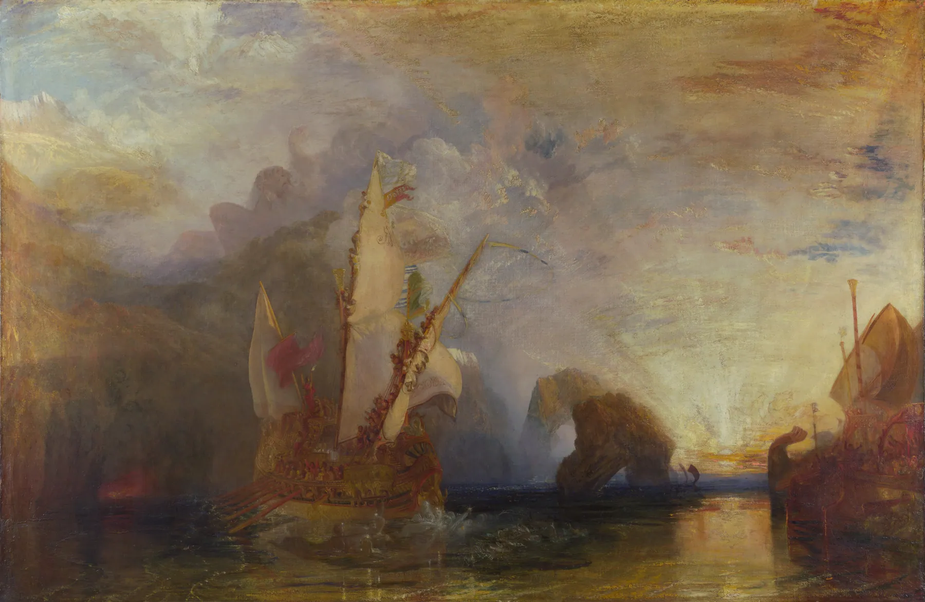 Ulises burlando a Polifemo, de J.M.W. Turner