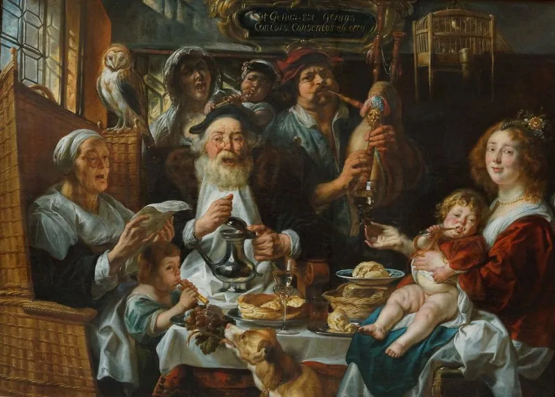 Como cantan los viejos tocan los niños, de Jacob Jordaens