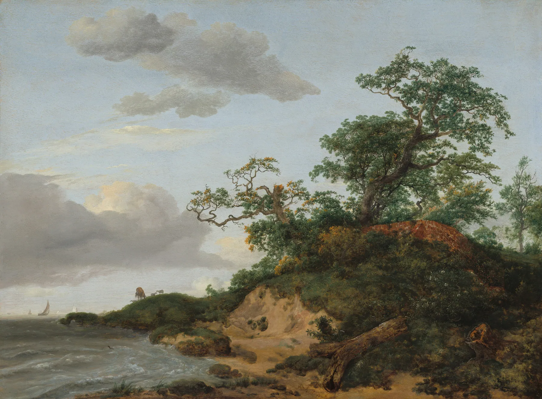 Dunas junto al mar, de Jacob van Ruisdael