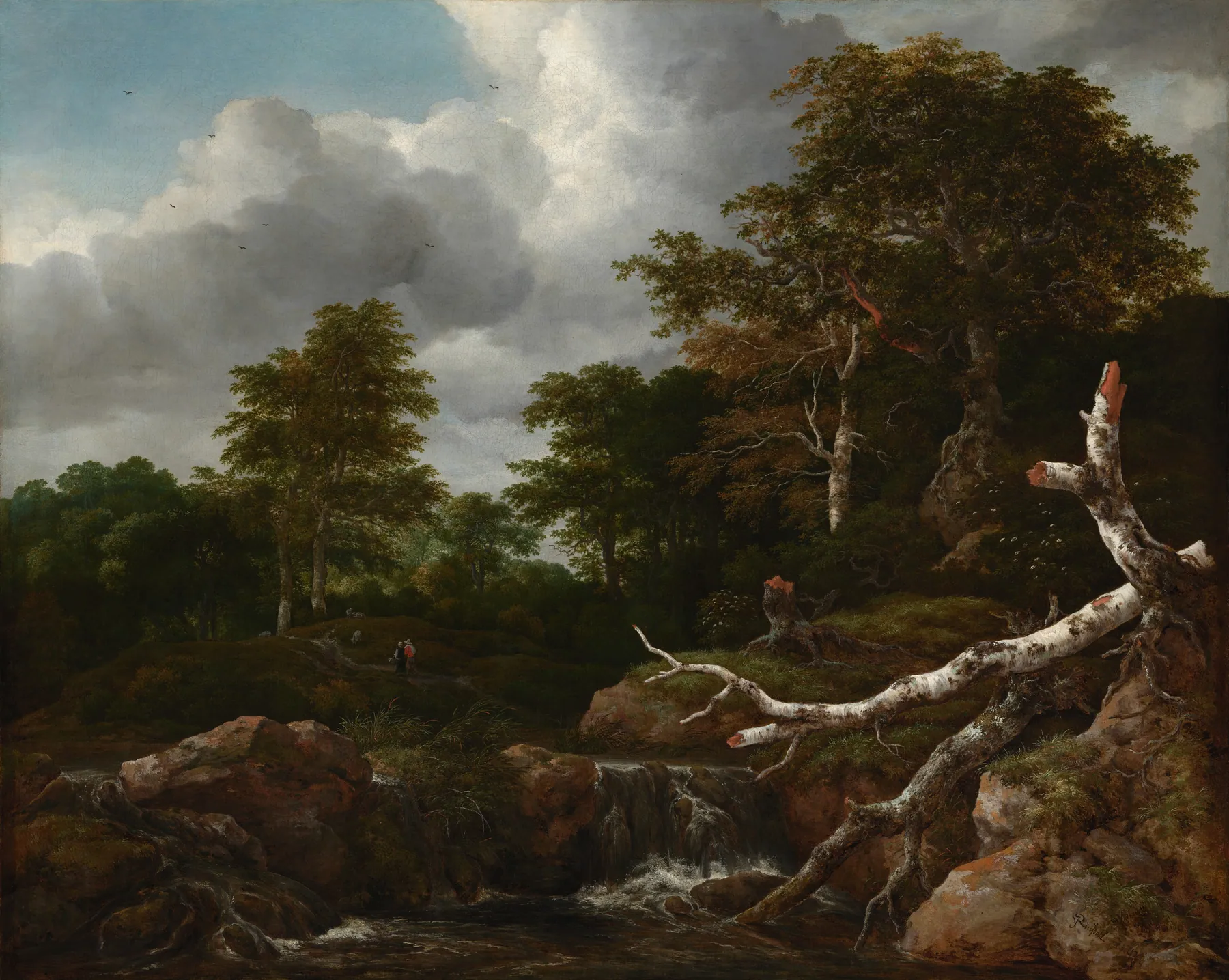 Escena de bosque, de Jacob van Ruisdael
