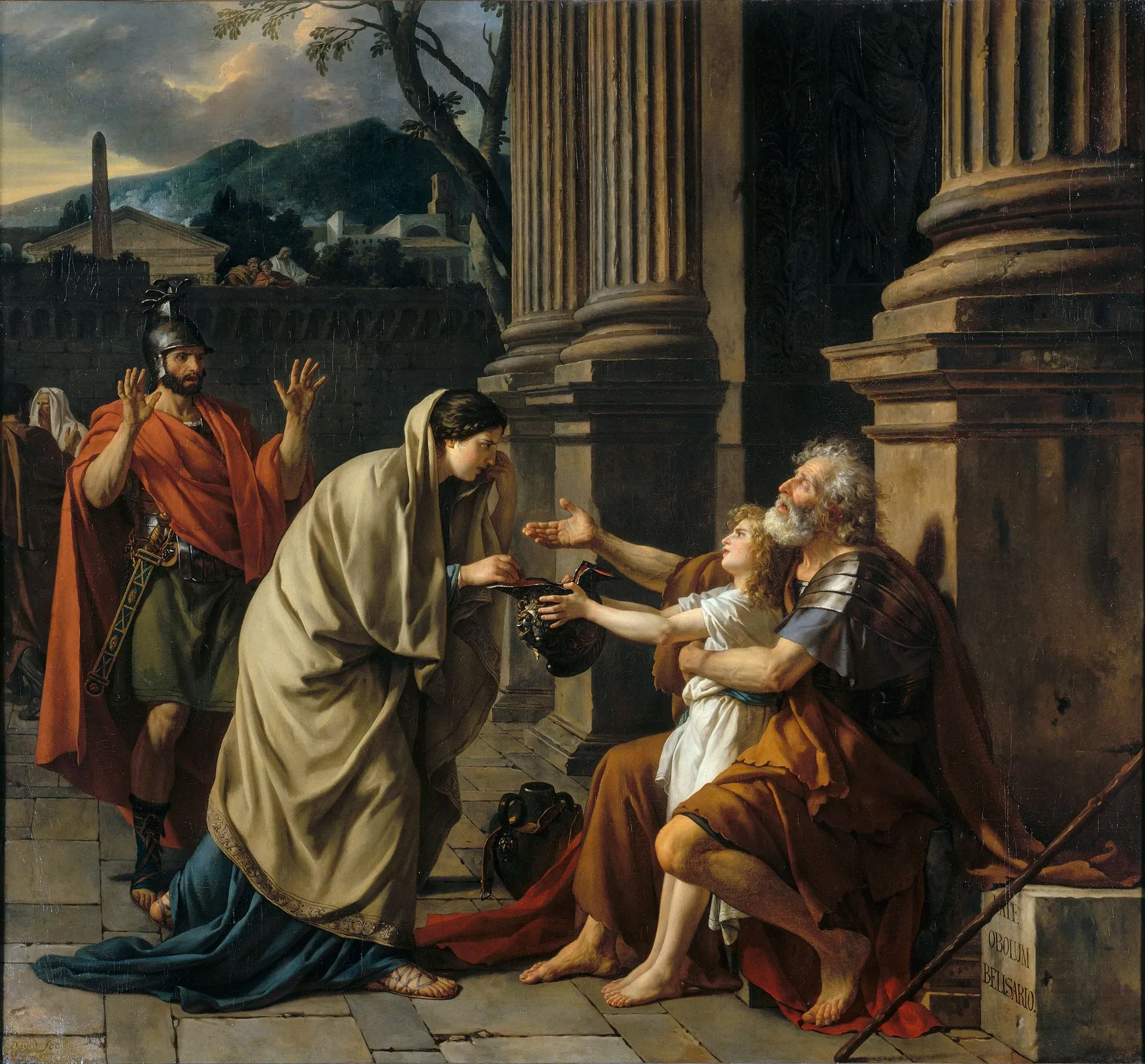 Belisario pidiendo limosna, de Jacques-Louis David