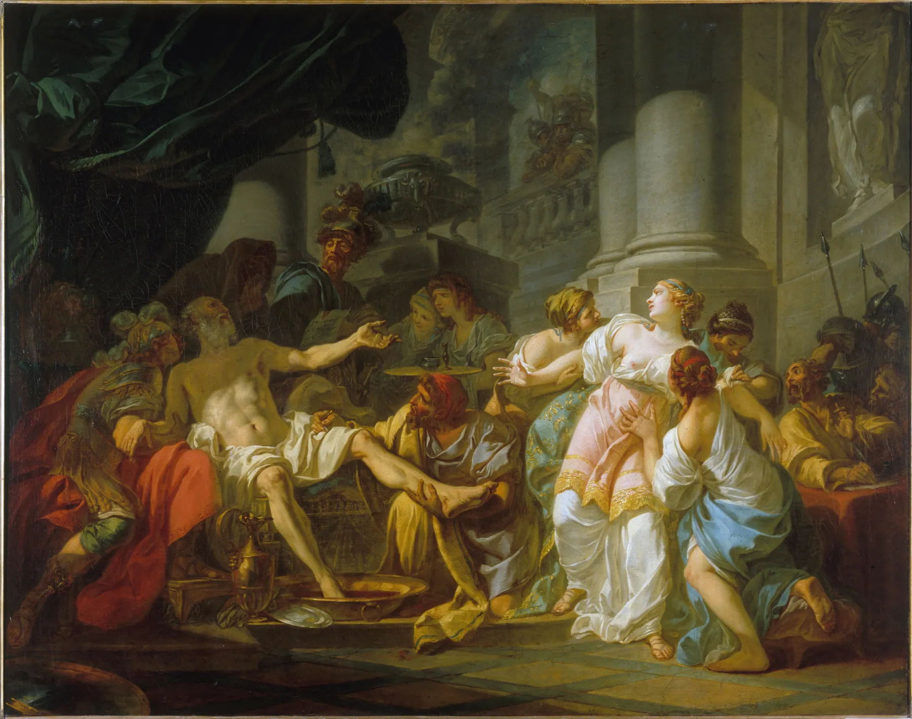 La muerte de Séneca, de Jacques-Louis David