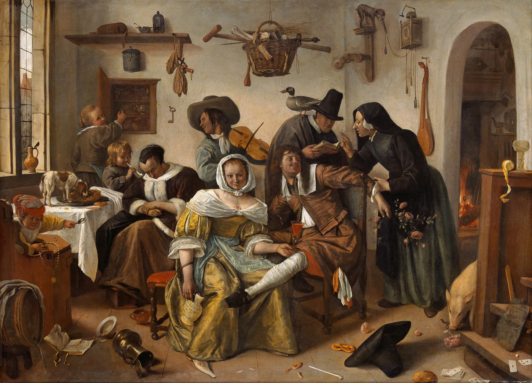 El mundo al revés, de Jan Steen