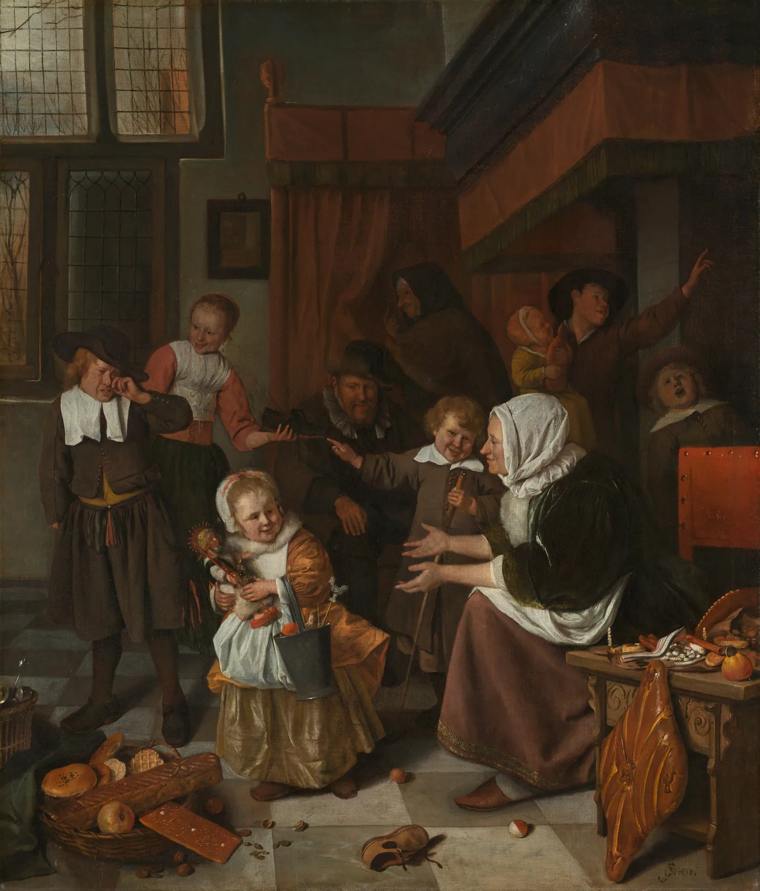La fiesta de San Nicolás, de Jan Steen