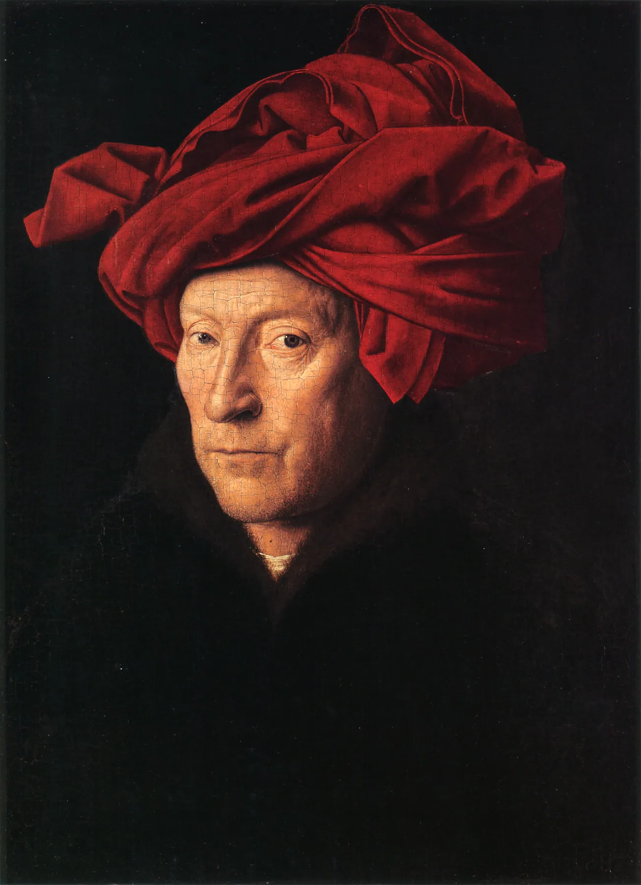Hombre con turbante rojo, de Jan van Eyck