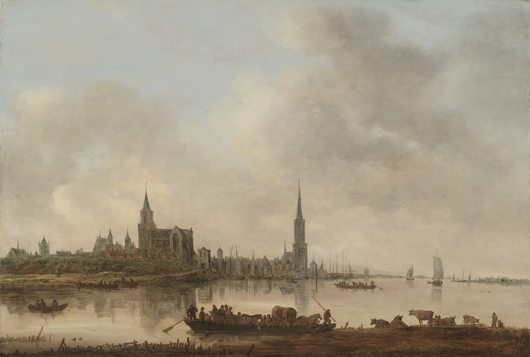 Vista de Emmerich, de Jan van Goyen