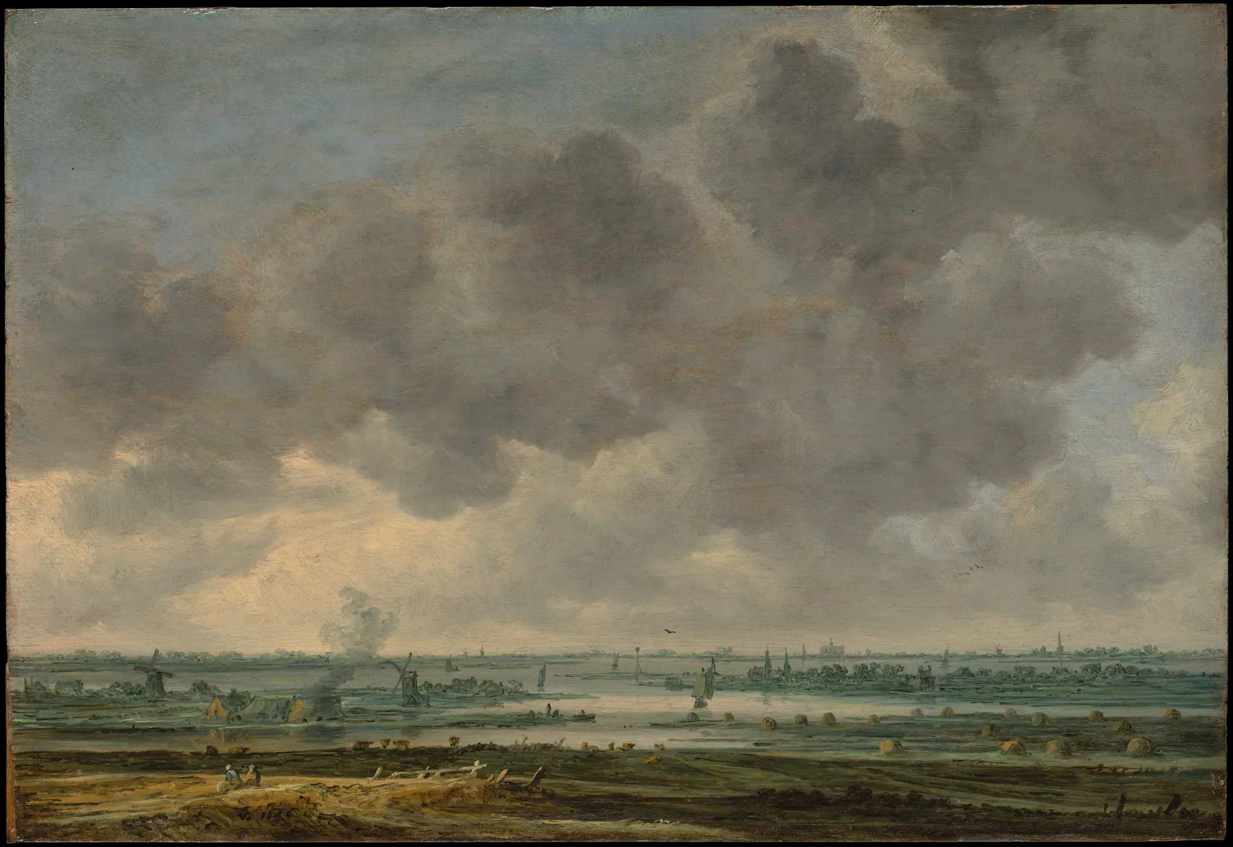 Vista de Haarlem y el Haarlemmer Meer, de Jan van Goyen