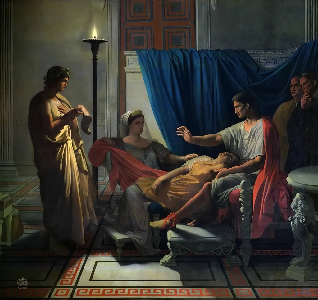 Virgilio leyendo la Eneida a Augusto, de Jean-Auguste-Dominique Ingres