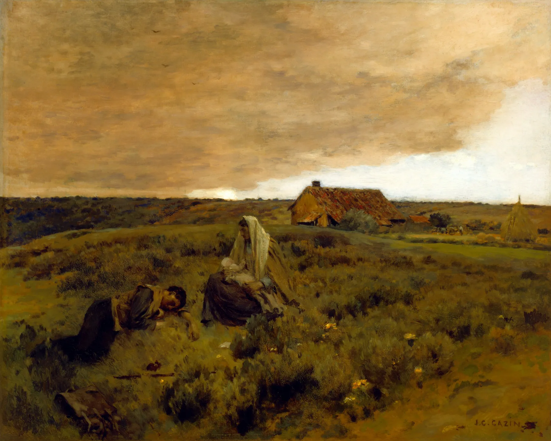 Caminantes cansados, de Jean-Charles Cazin