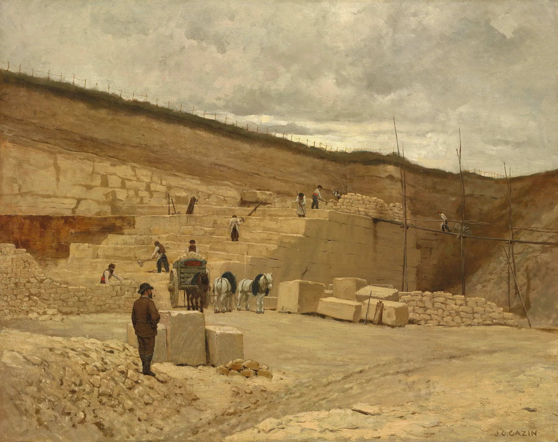La cantera de Monsieur Pascal cerca de Nanterre, de Jean-Charles Cazin