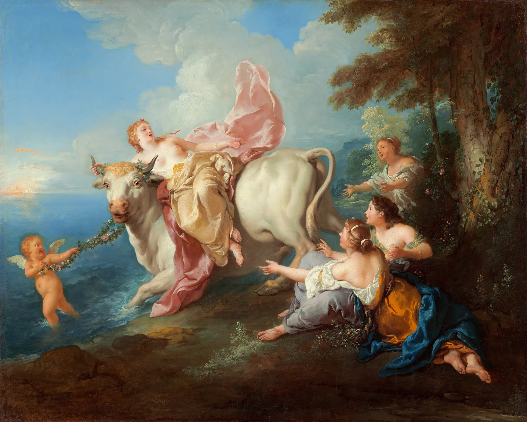 El rapto de Europa, de Jean François de Troy