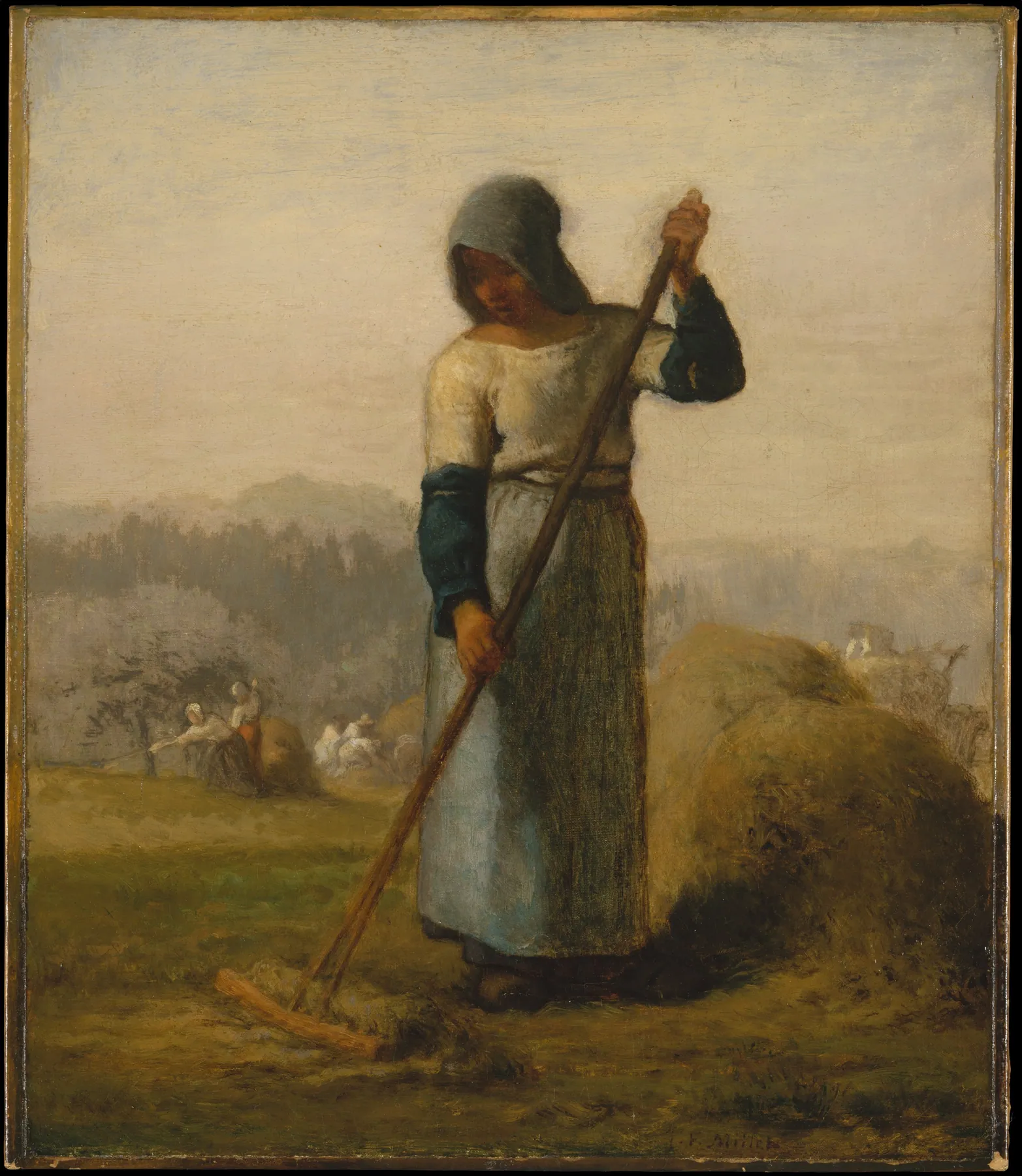 Mujer con un rastrillo, de Jean-François Millet