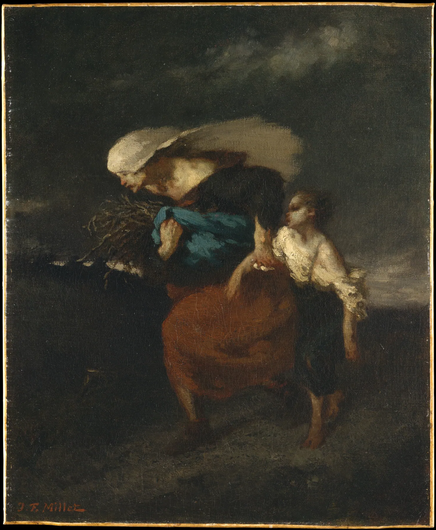 Retirada ante la tormenta, de Jean-François Millet