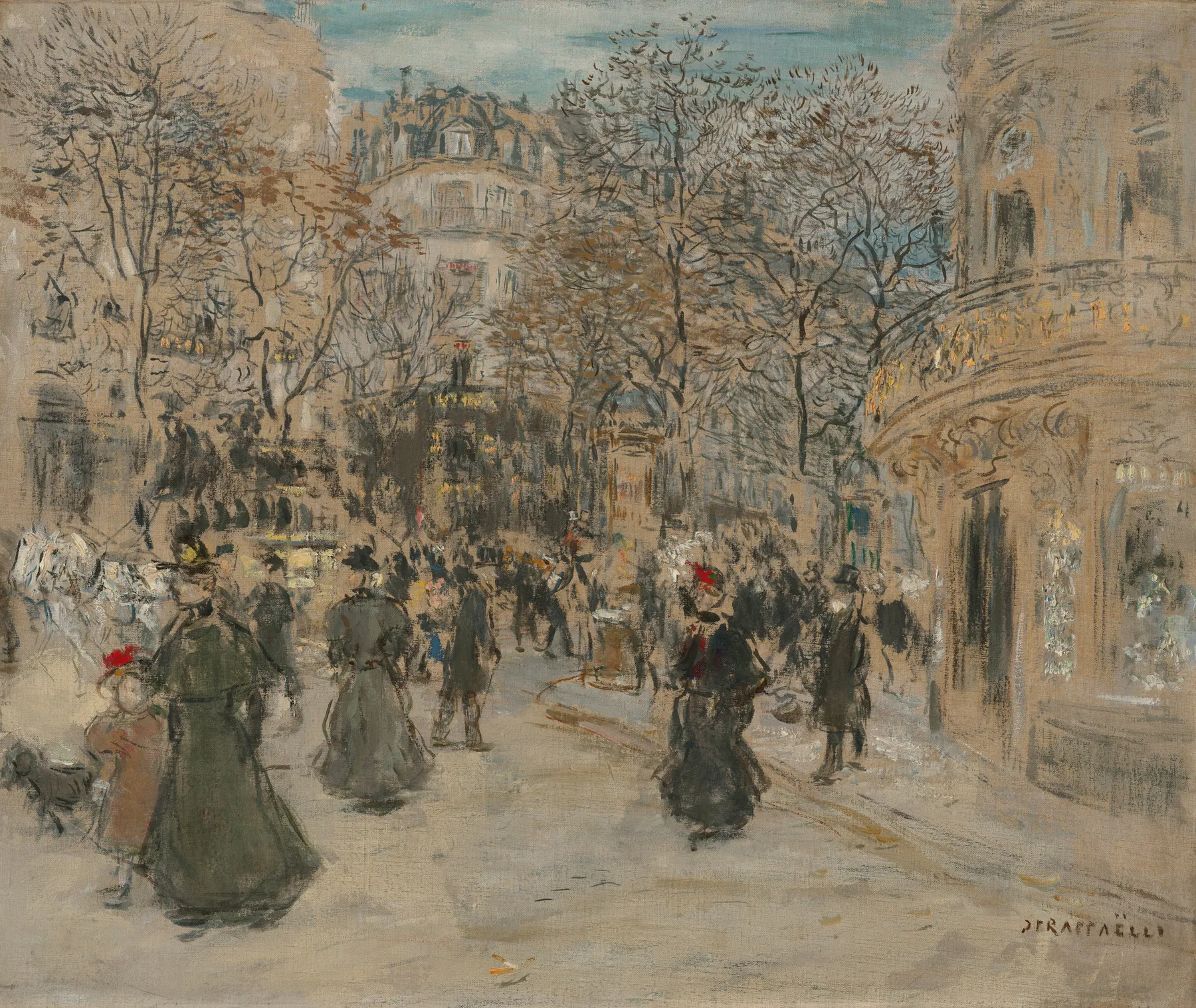 El bulevar, de Jean François Raffaëlli