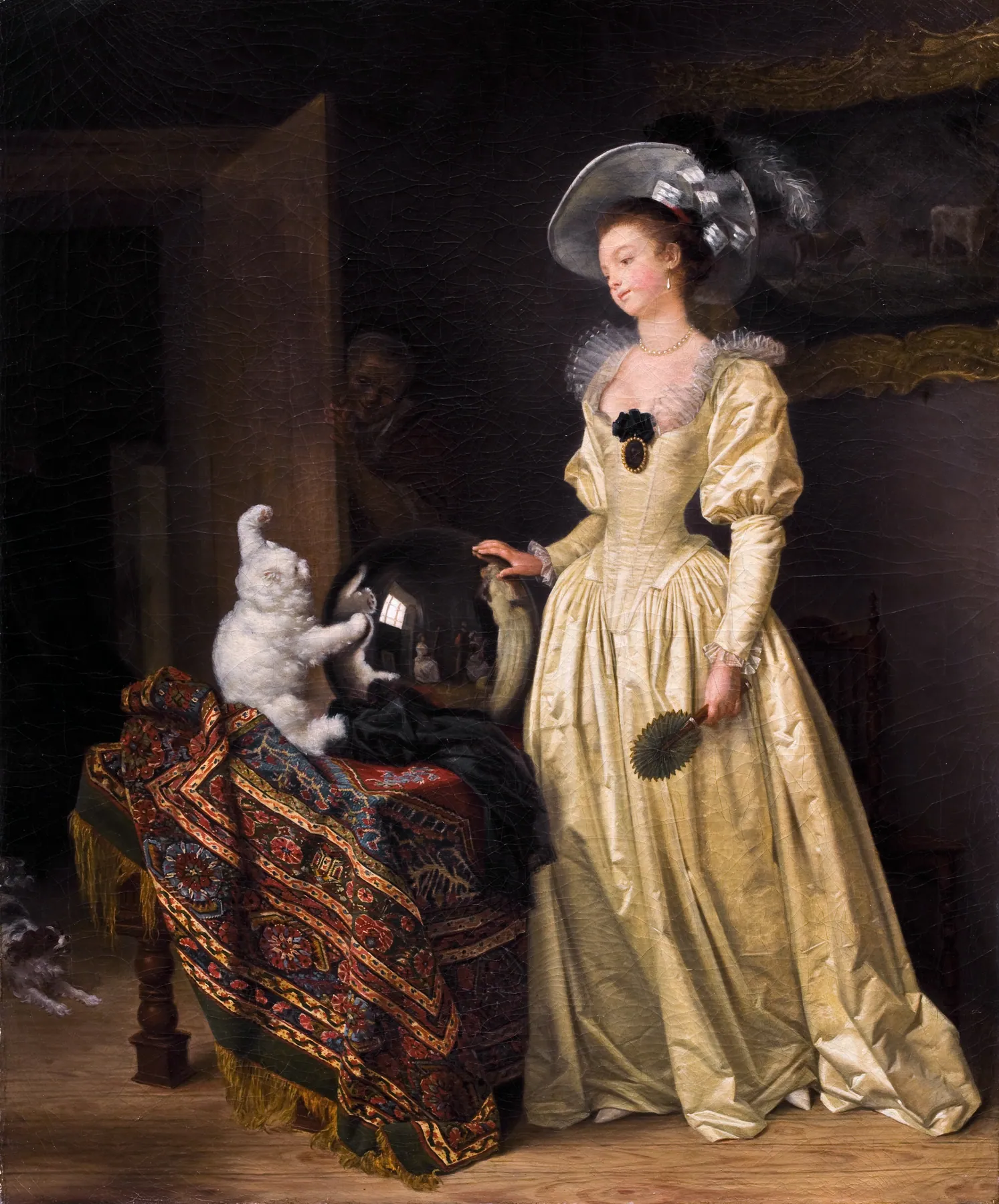 El gato de angora, de Jean-Honoré Fragonard
