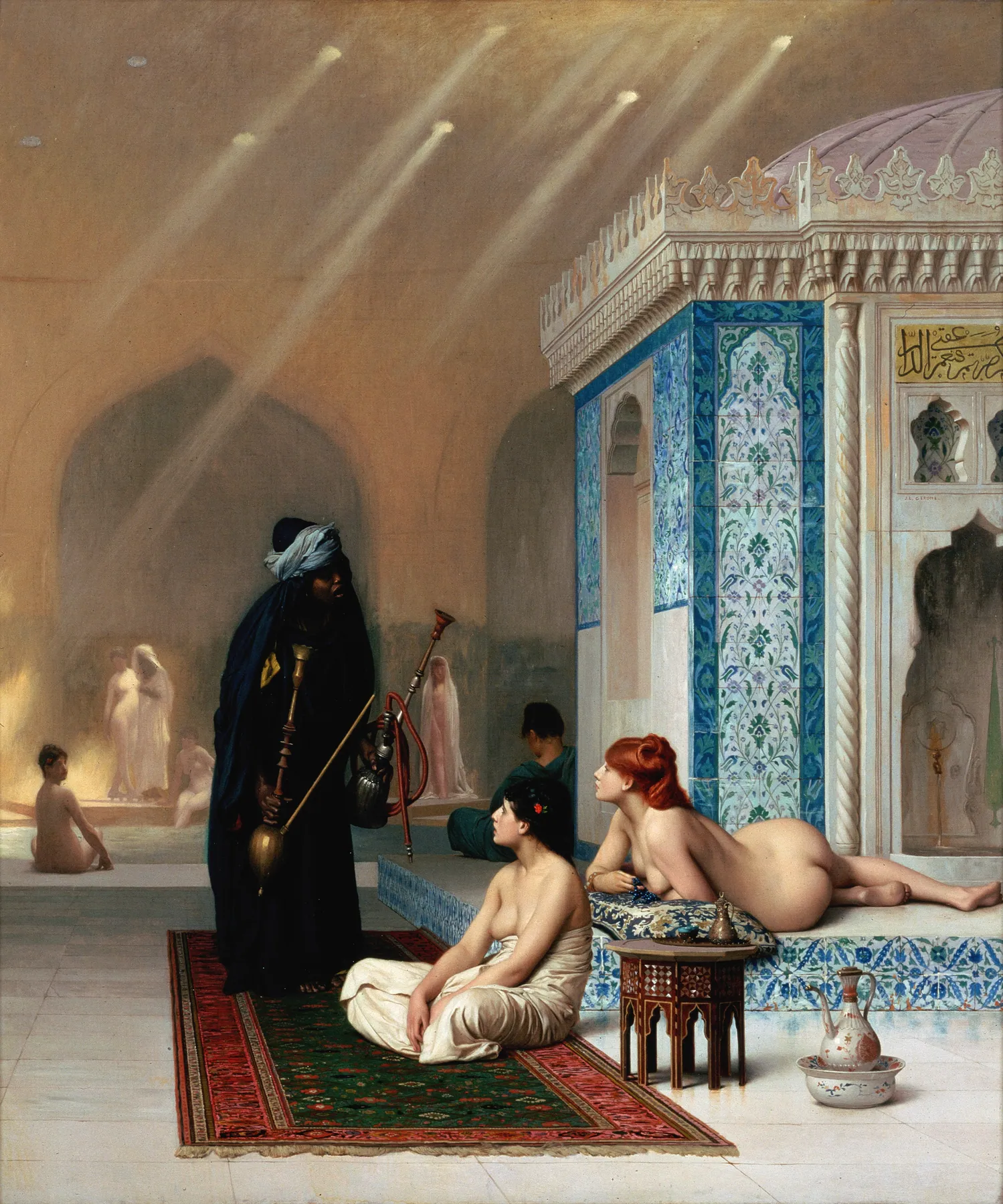 Bañistas en el harén, de Jean-Léon Gérôme