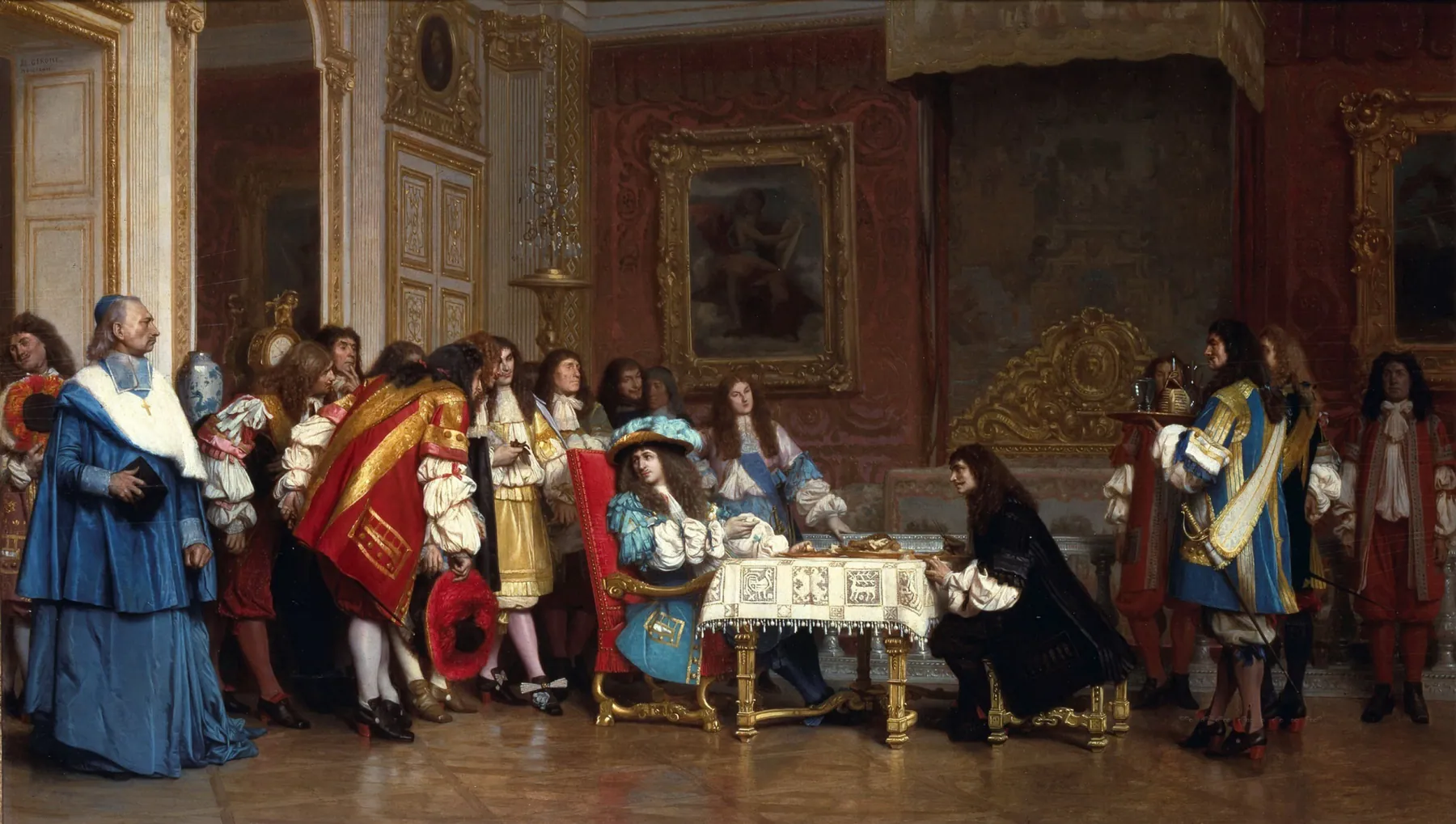 Luis XIV y Molière, de Jean-Léon Gérôme