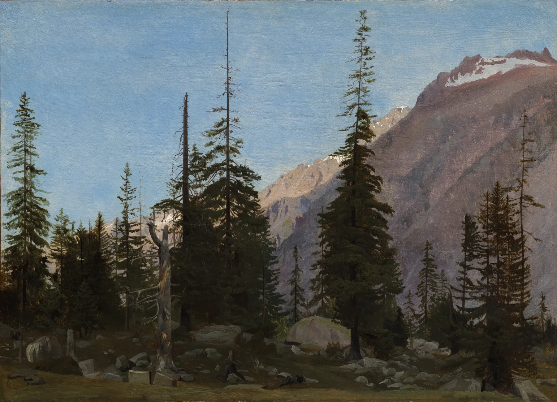 Paisaje alpino, El Handegg, Suiza, de Jean-Léon Gérôme