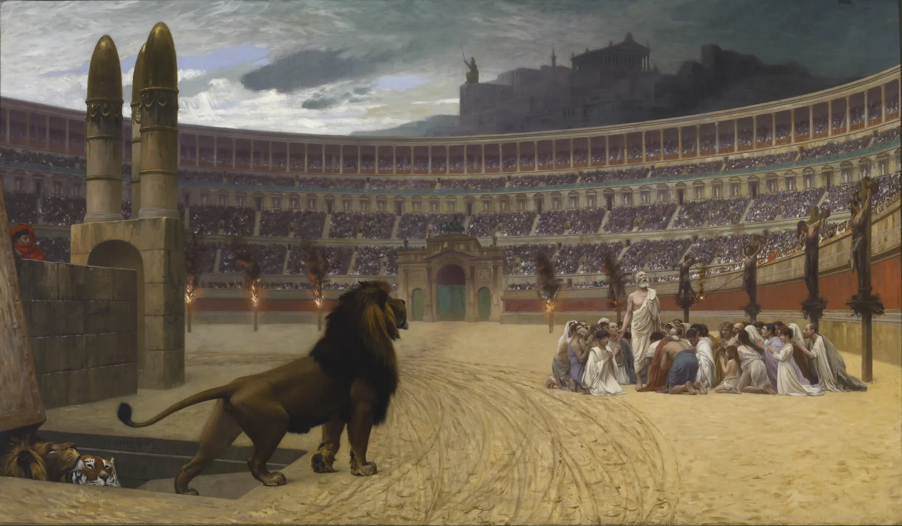 Última oración de los mártires cristianos, de Jean-Léon Gérôme