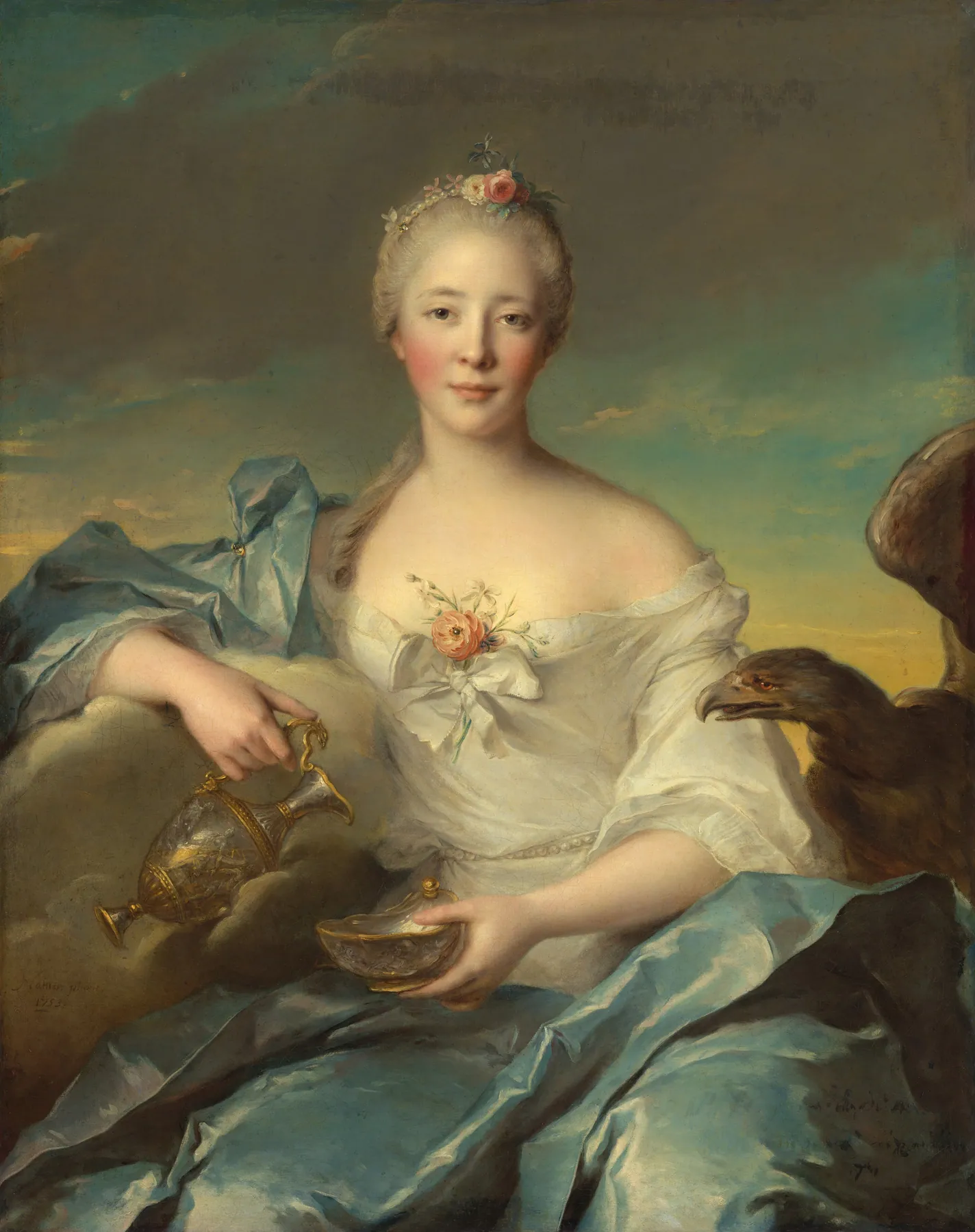 Madame Le Fèvre de Caumartin como Hebe, de Jean-Marc Nattier