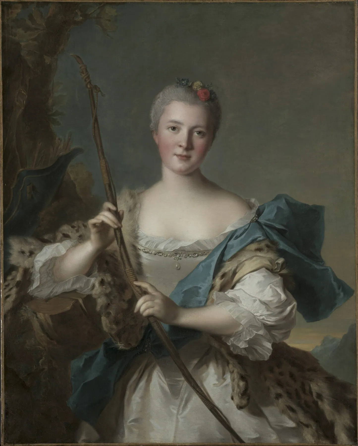 Retrato de una mujer como Diana, de Jean-Marc Nattier