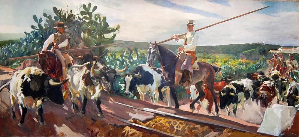 Andalucía, el encierro, de Joaquín Sorolla