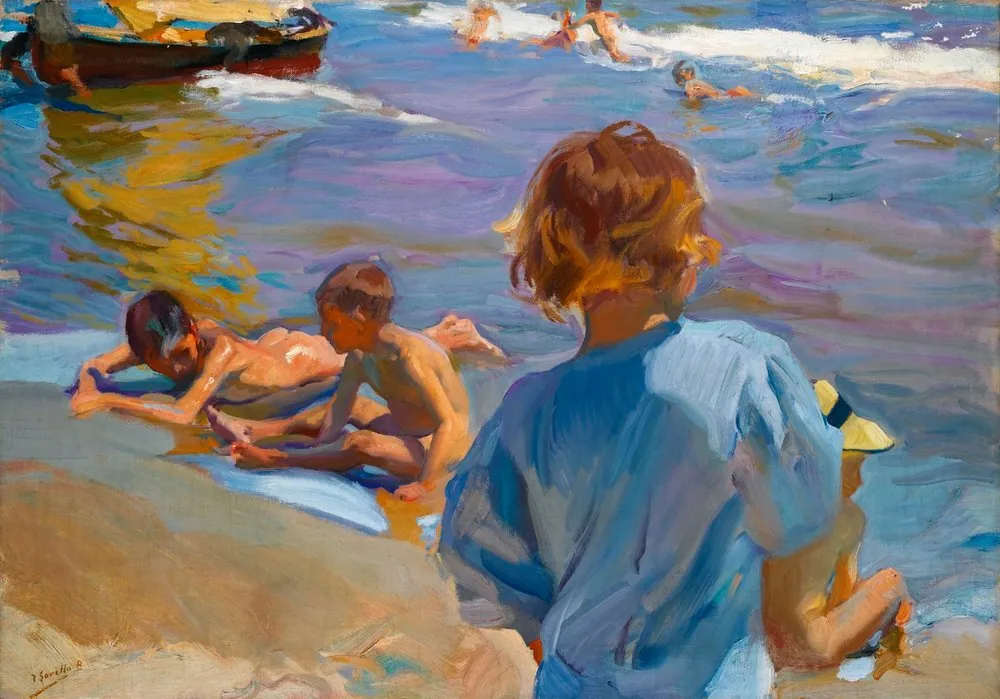 Chicos en la playa, de Joaquín Sorolla