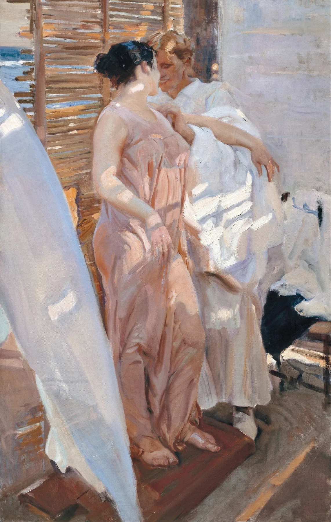 El lazo rosa o Saliendo del baño, de Joaquín Sorolla