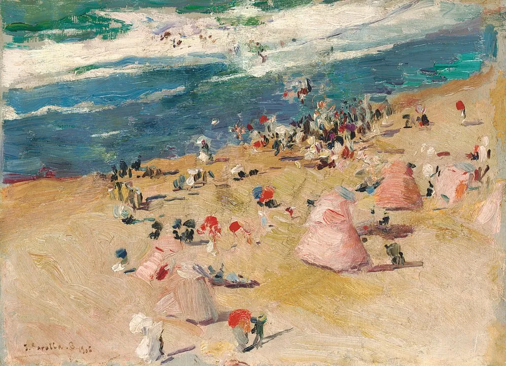 Playa de Biarritz, de Joaquín Sorolla