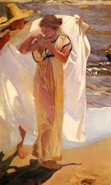 Saliendo del baño, de Joaquín Sorolla