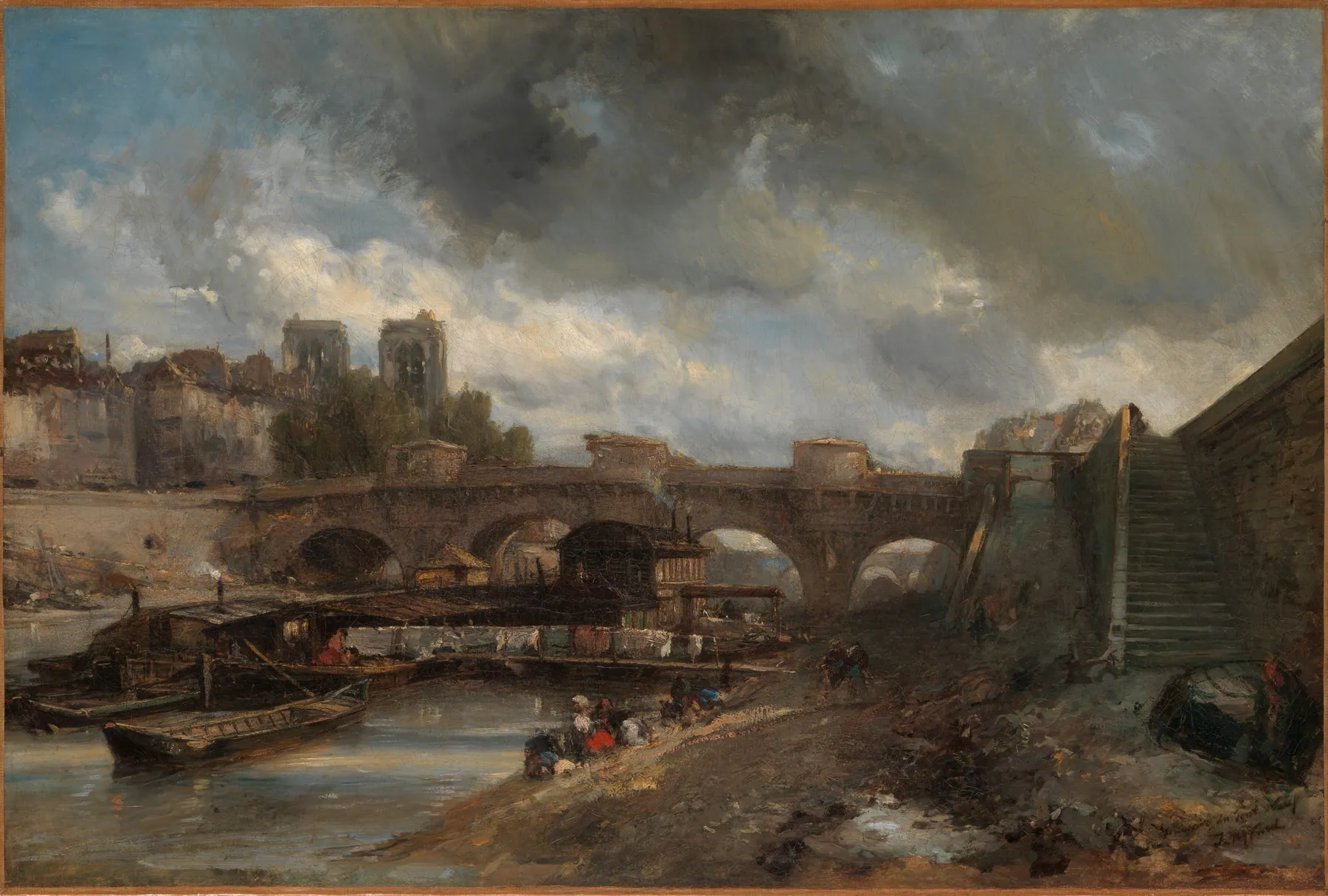 El Pont Neuf, de Johan Barthold Jongkind