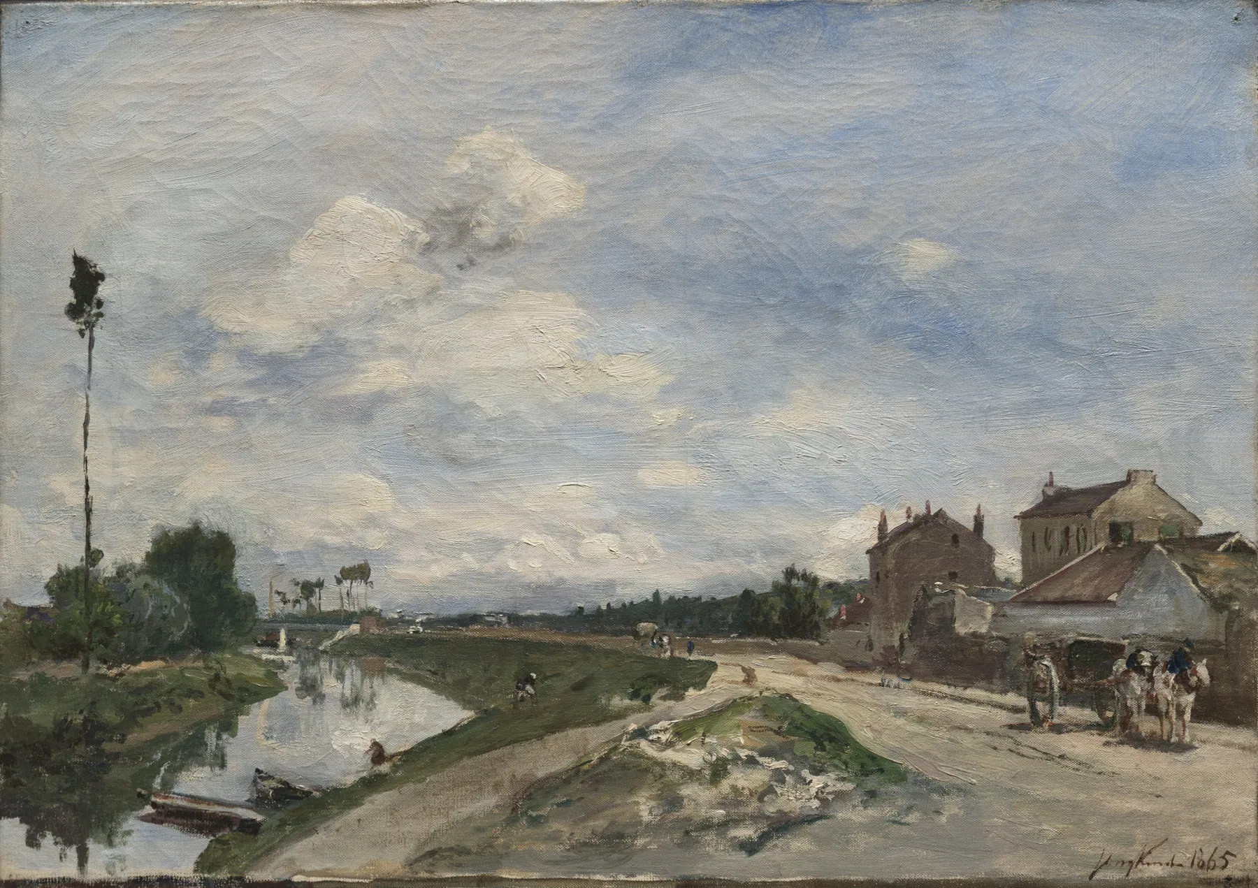 El Sena en Bas-Meudon, de Johan Barthold Jongkind