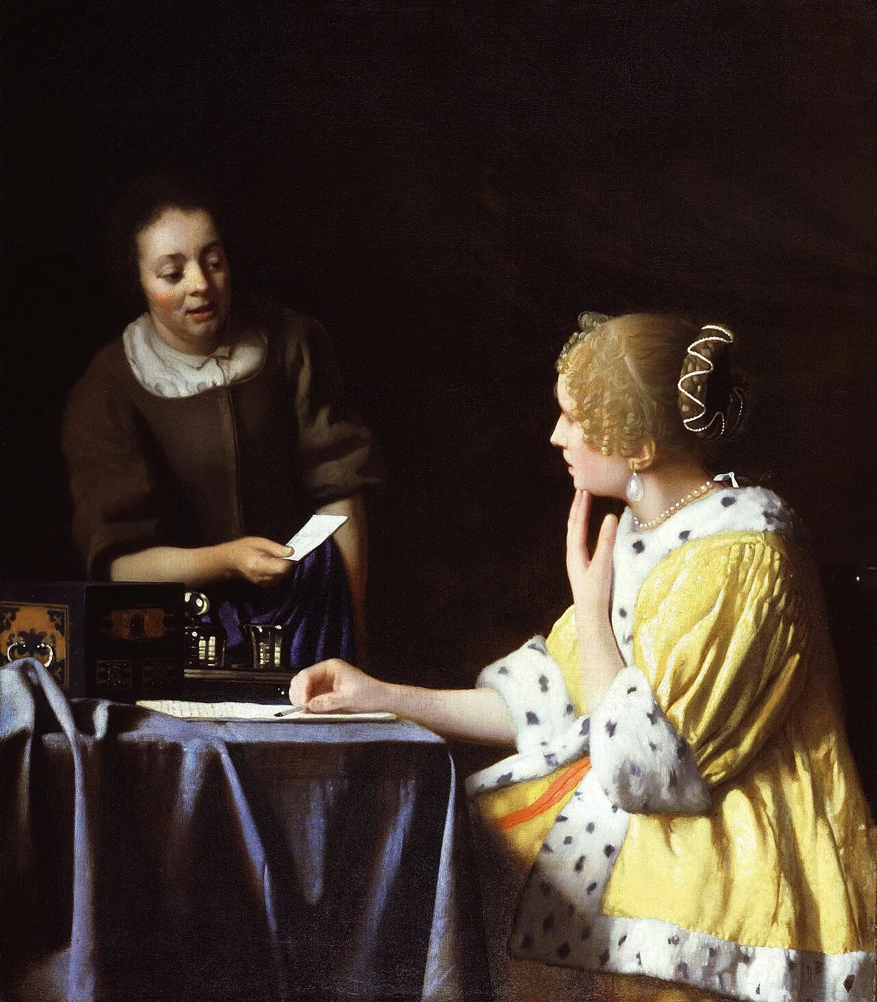 Señora y sirvienta, de Johannes Vermeer