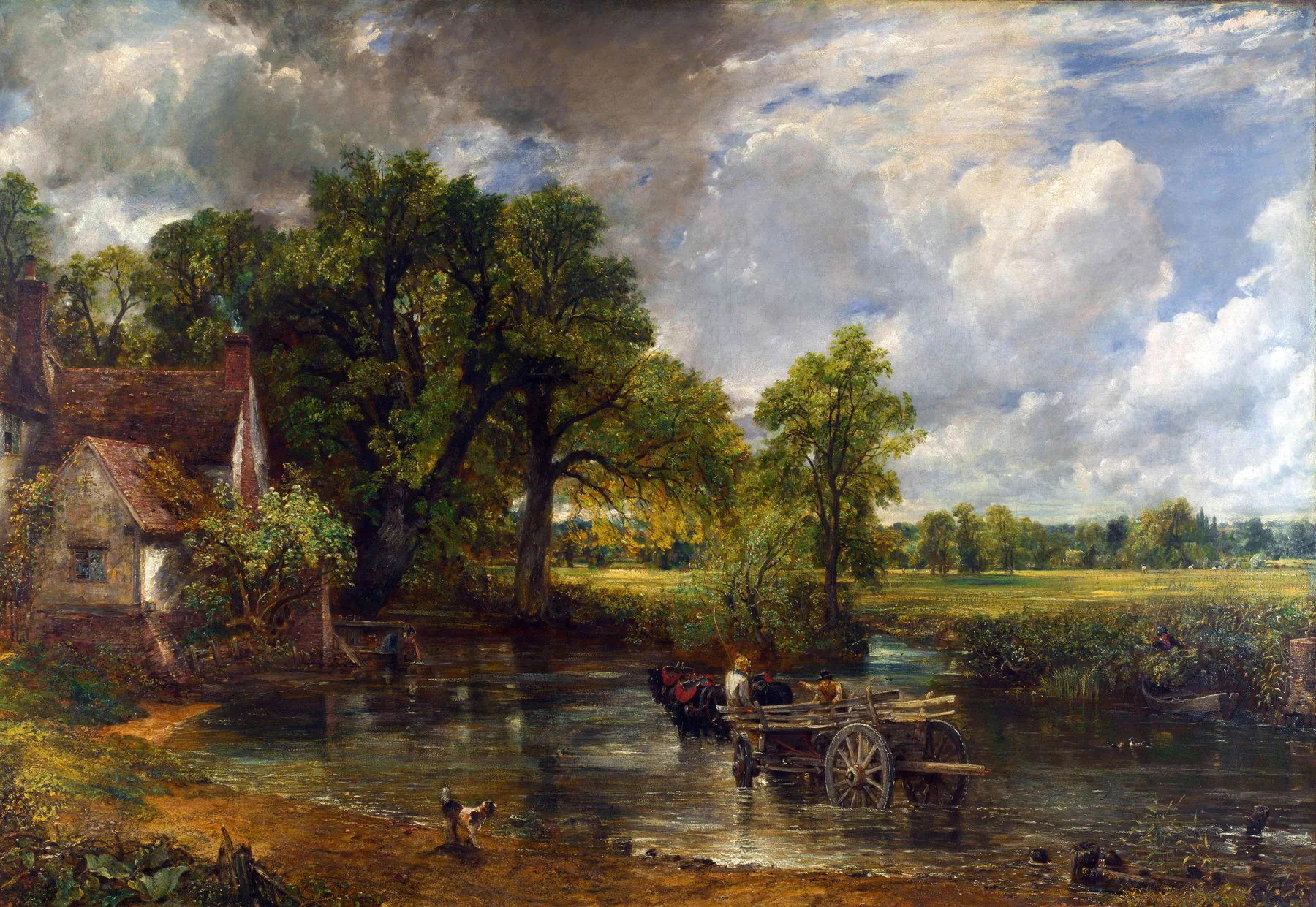 El carro de heno, de John Constable