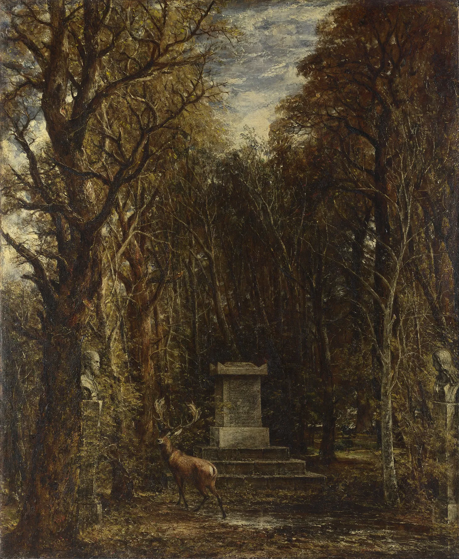 El cenotafio en la memoria de Sir Joshua Reynolds, de John Constable