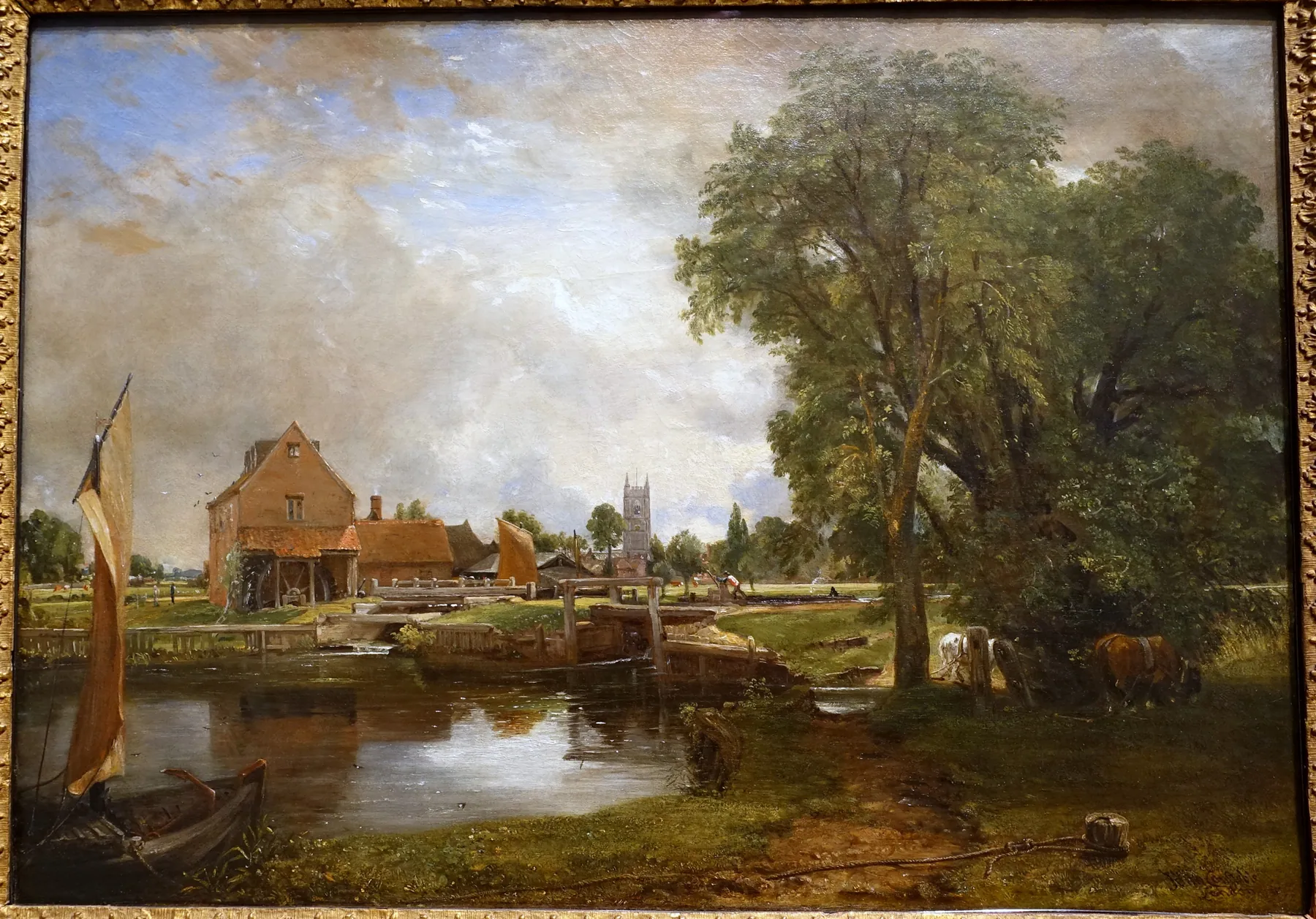 Molino de Dedham, de John Constable