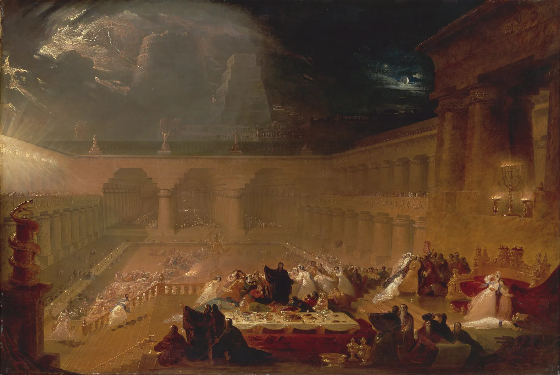 El festín de Baltasar, de John Martin