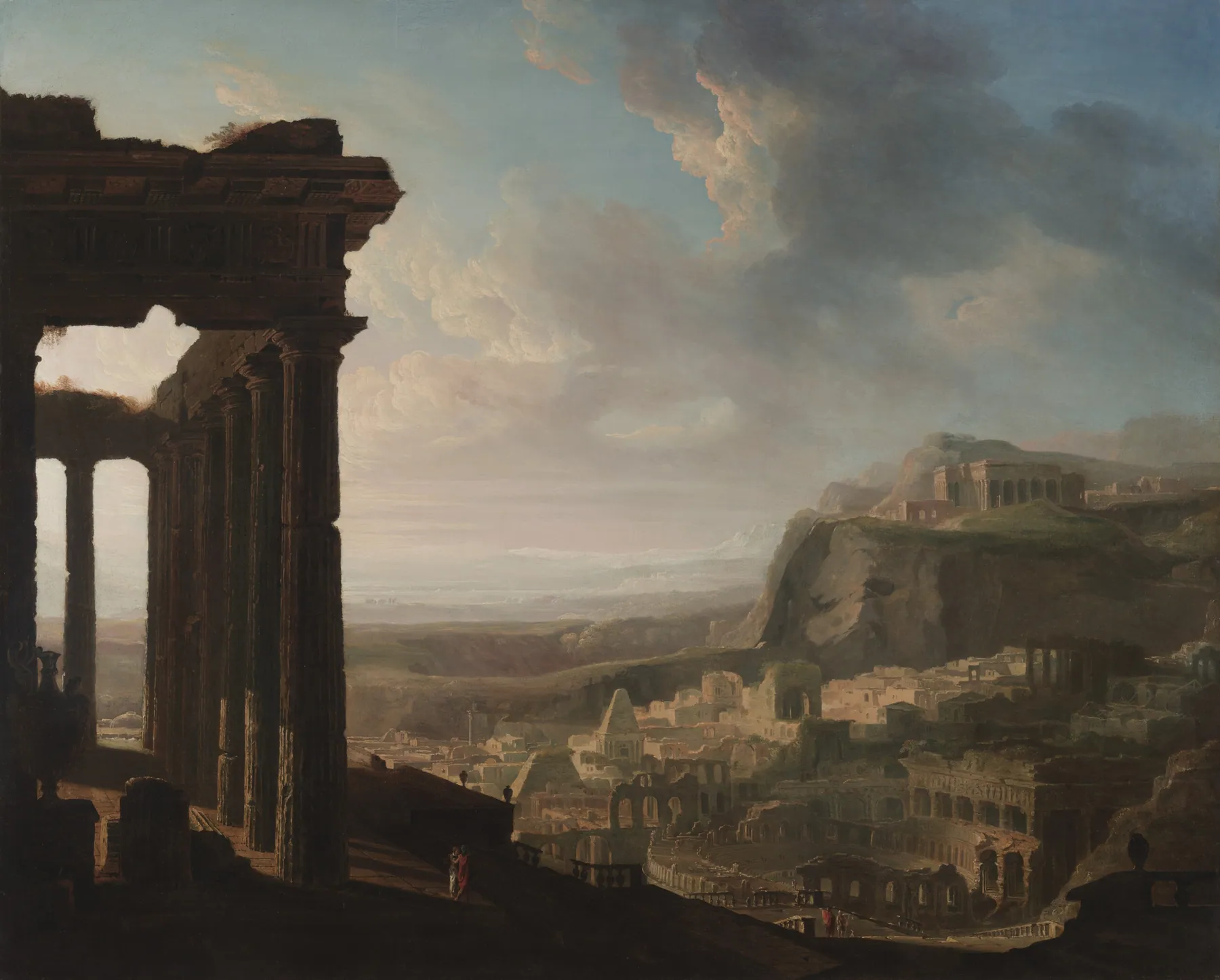 Ruinas de una ciudad antigua, de John Martin