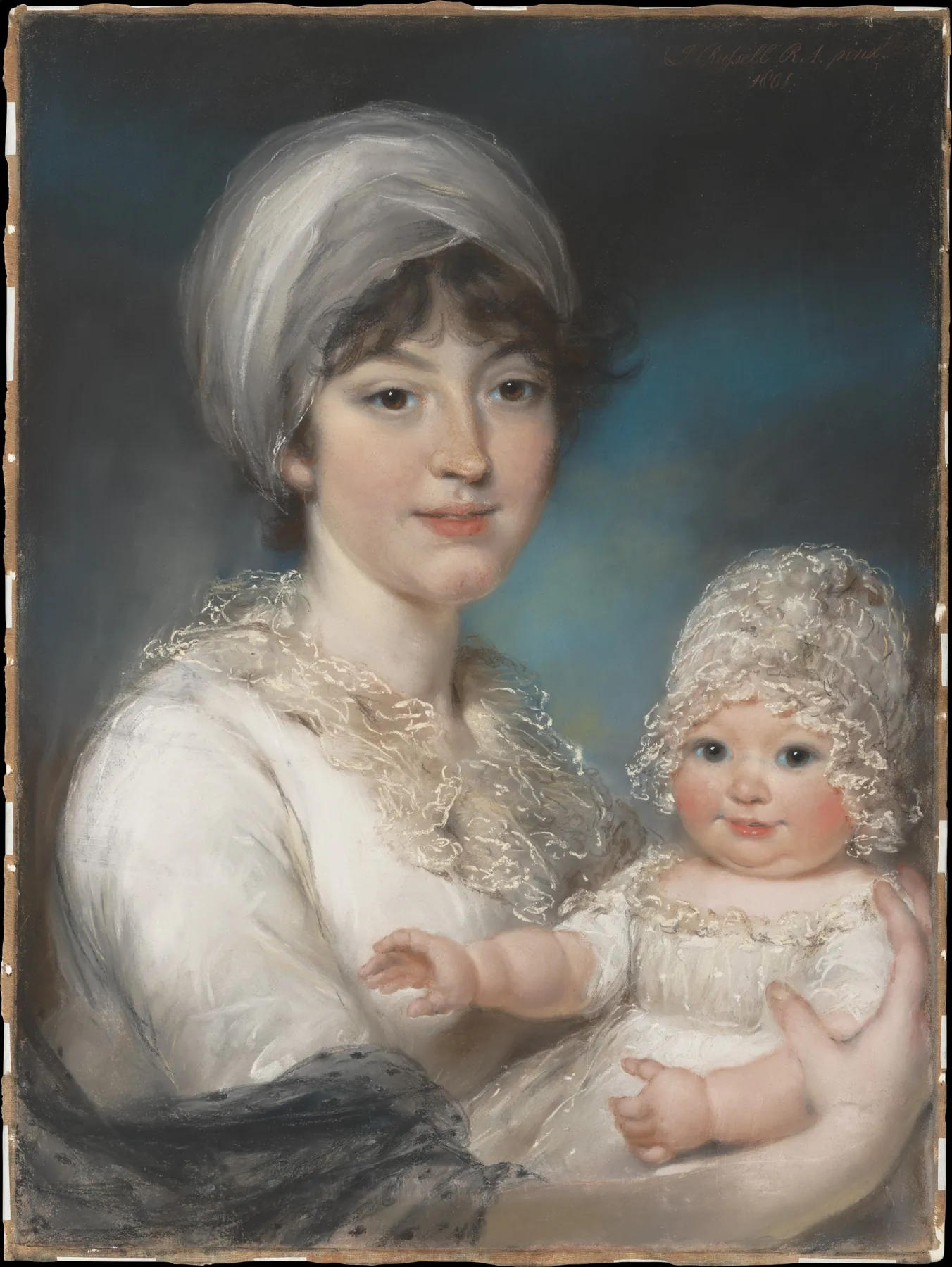 Señora de Robert Shurlock (Henrietta Ann Jane Russell, 1775–1849) y su hija Ann, de John Russell