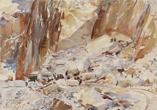 Las canteras de Carrara, de John Singer Sargent