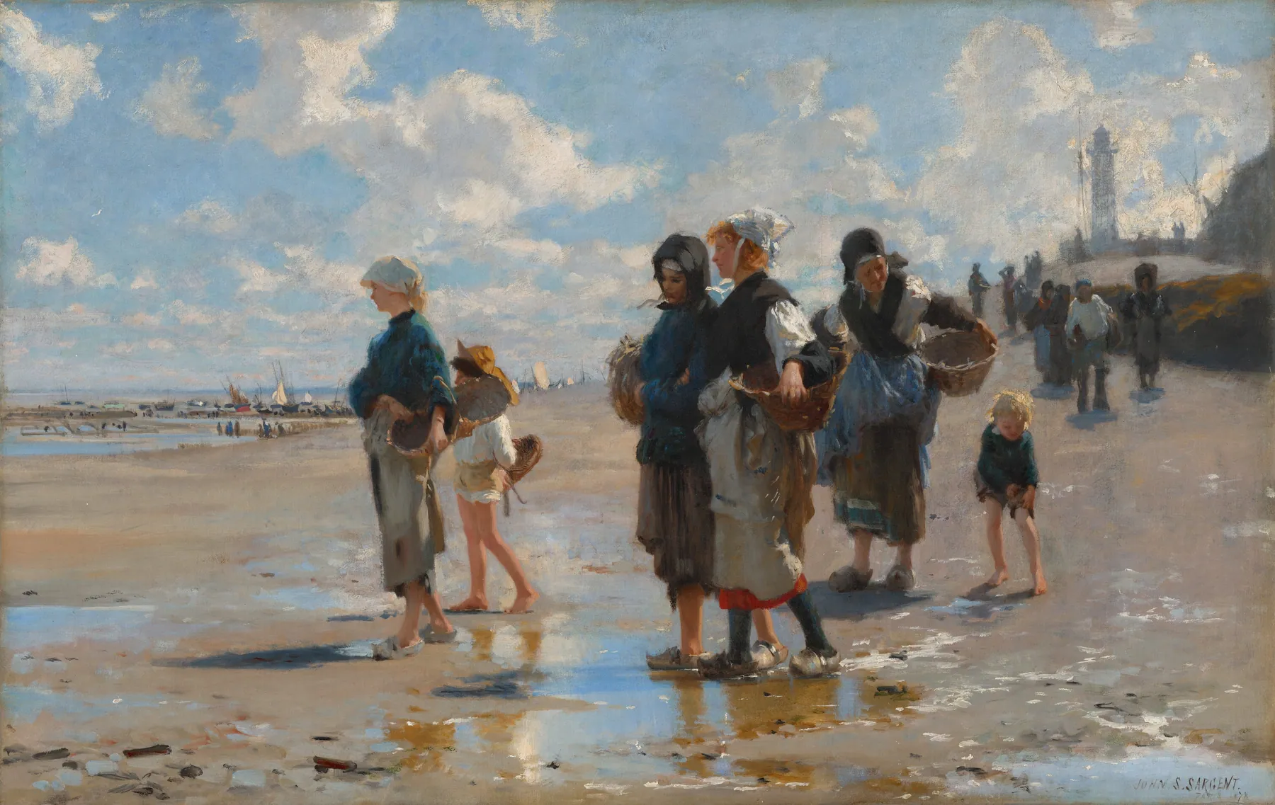 Niños pescando, de John Singer Sargent