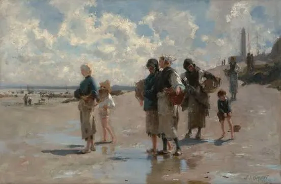 Pescadoras de ostras en Cancale, de John Singer Sargent