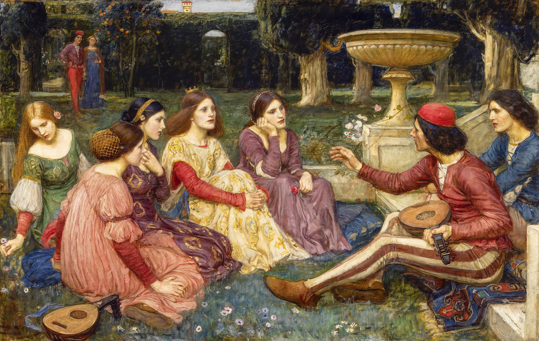 Decamerón (Estudio), de John William Waterhouse