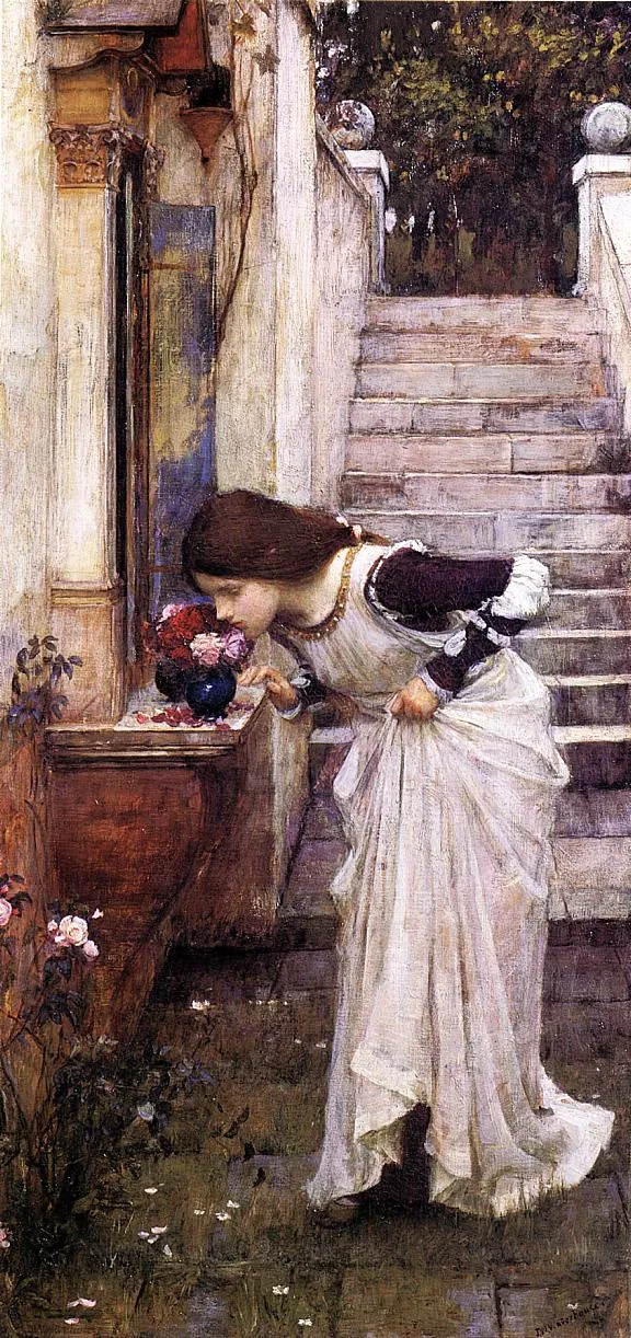 El santuario, de John William Waterhouse