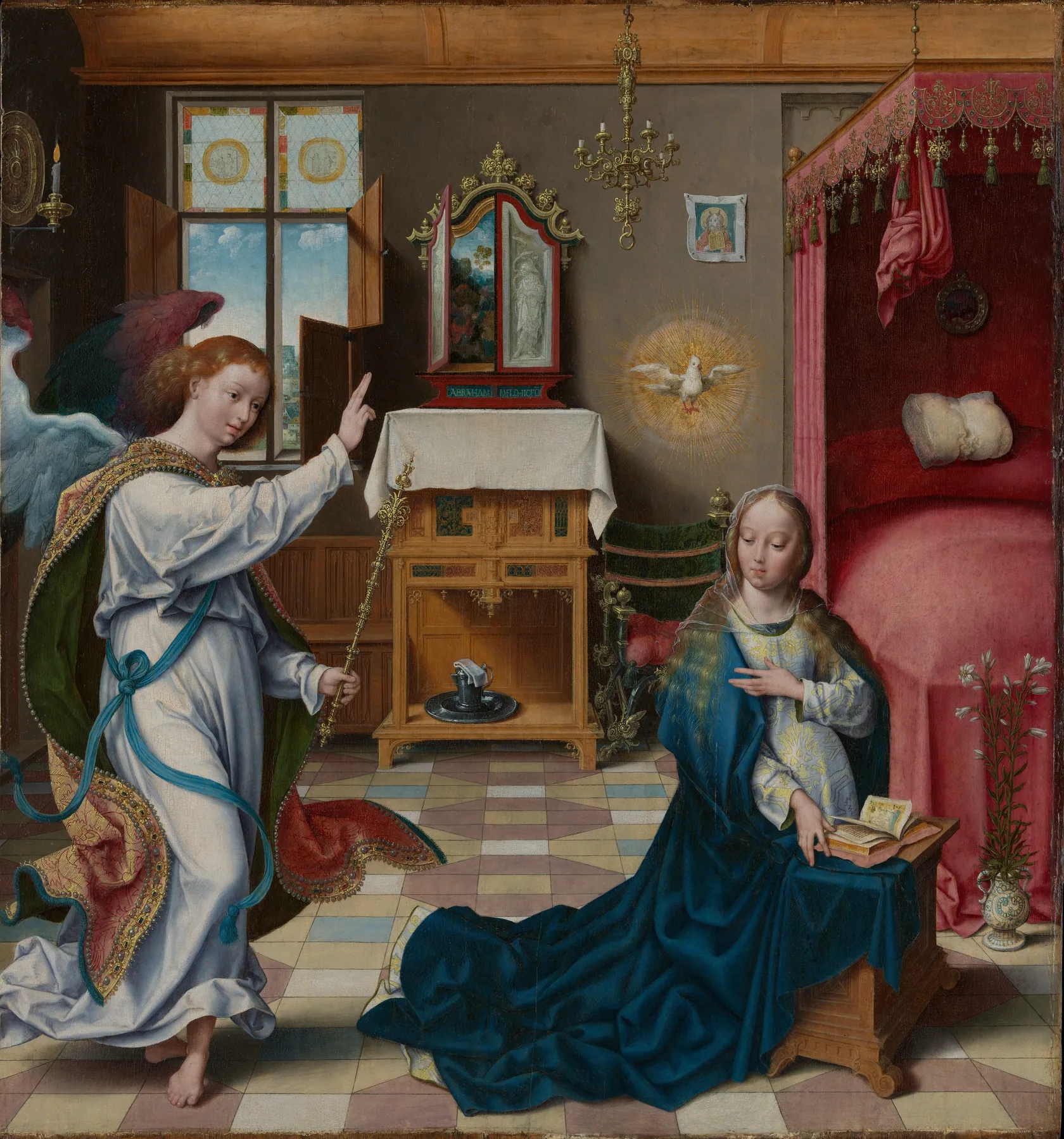 La Anunciación, de Joos van Cleve
