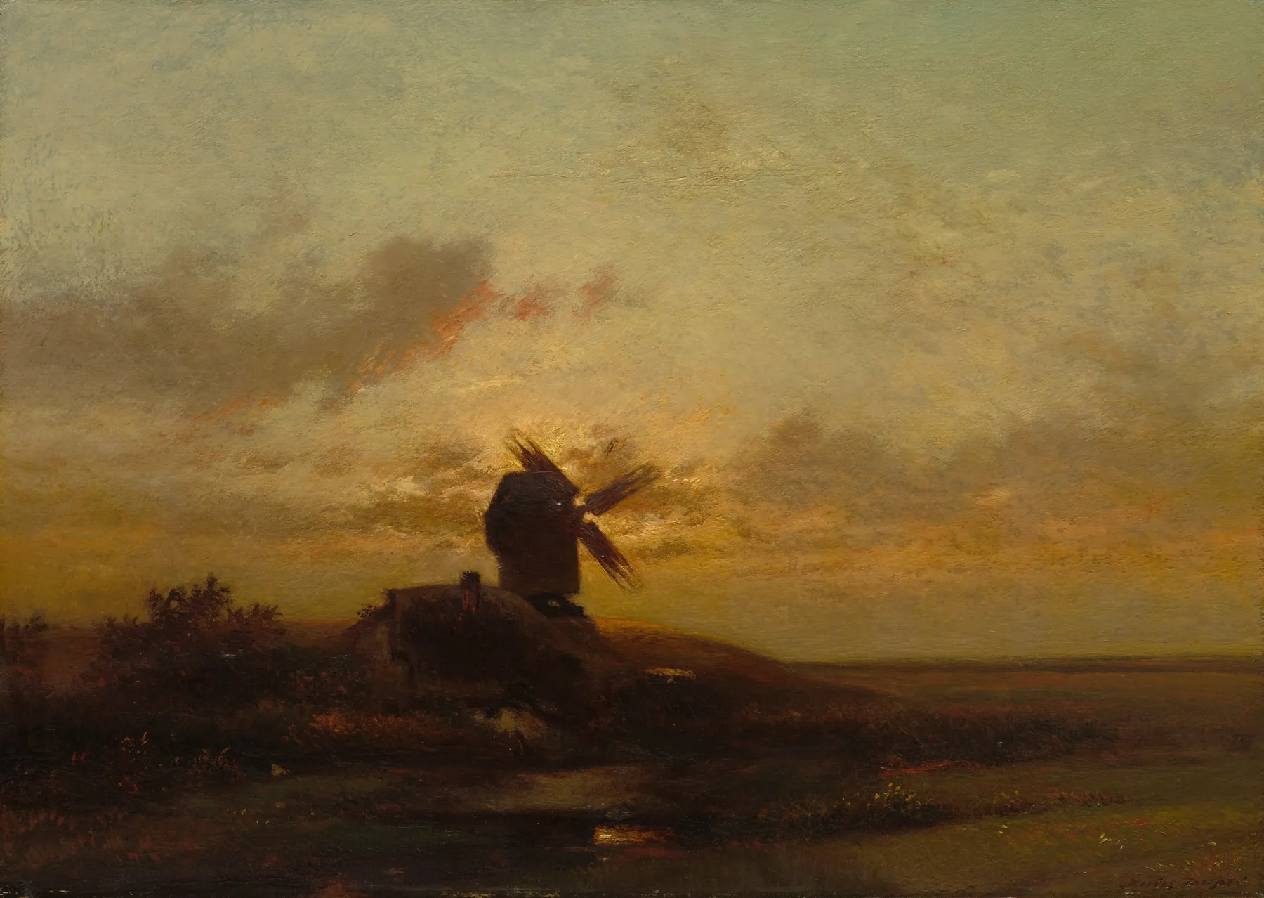 El molino de viento, de Jules Dupré