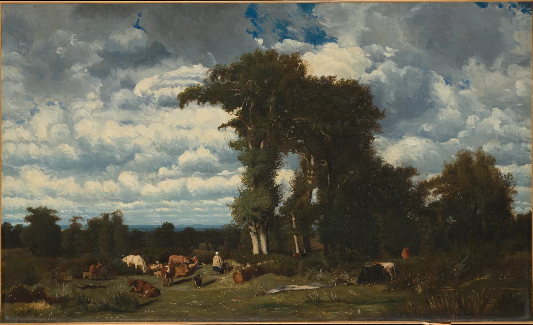 Paisaje con ganado en el Limousin, de Jules Dupré