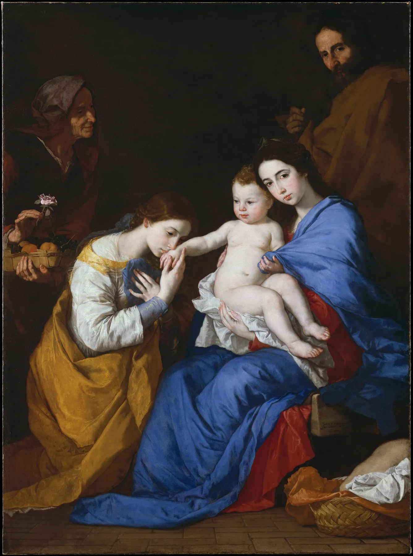 La Sagrada Familia con Santa Ana y Santa Catalina de Alejandría, de Jusepe de Ribera